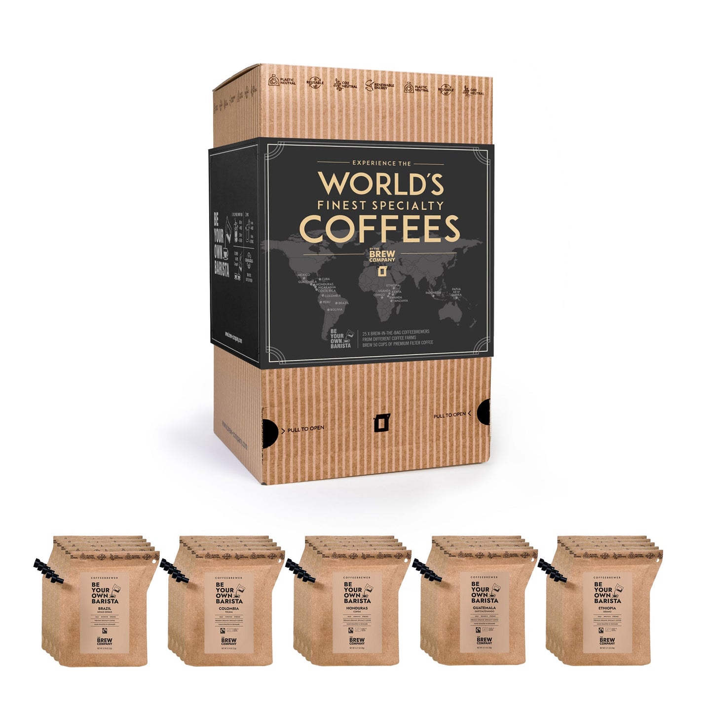 Σετ Δώρου Specialty Καφέ από Όλο τον Κόσμο – World’s Finest Coffee Gift Box 25 pcs