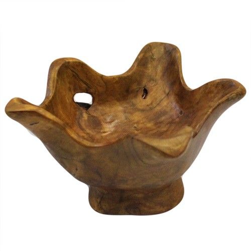 Μπόλ Ξύλινα - Teak Root - 15cm