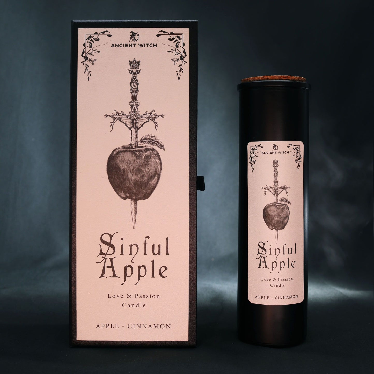 Ancient Witch Ritual Candle Sinful Apple | Κερί Αγάπης & Έλξης