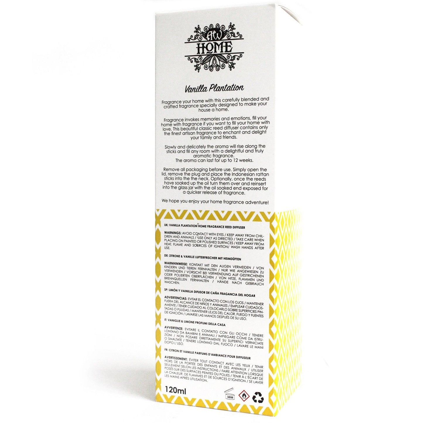 Διαχύτης Αρωμάτων Reed 120ml - Vanilla Plantation