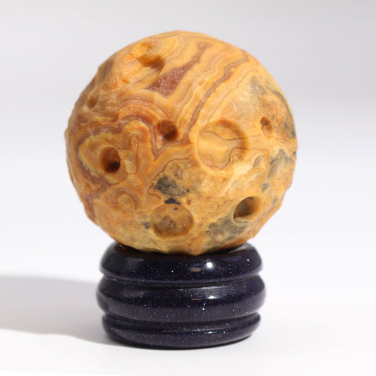 Πλανήτης Crazy Lace Jasper σε Βάση Sola Goldstone (ΕΡΜΗΣ)