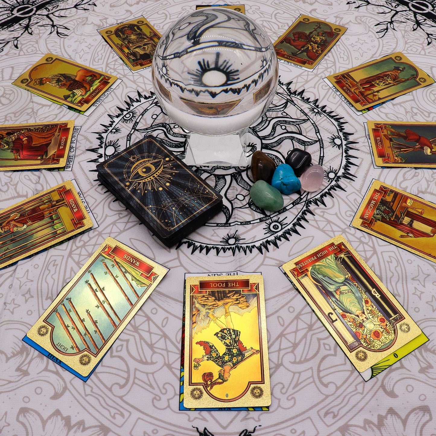 Tarot Reading Cloth Tree of Life | Πανί Ταρώ Δέντρο της Ζωής 75×75