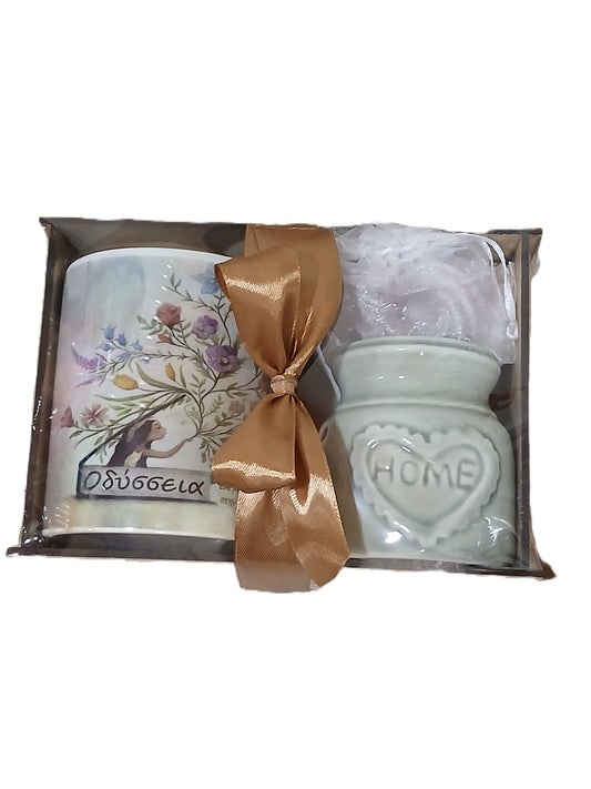 Σετ Δώρου για Δασκάλα | Κούπα με Όνομα, Κεραμικός Καυστήρας & Wax Melt – Χειροποίητο