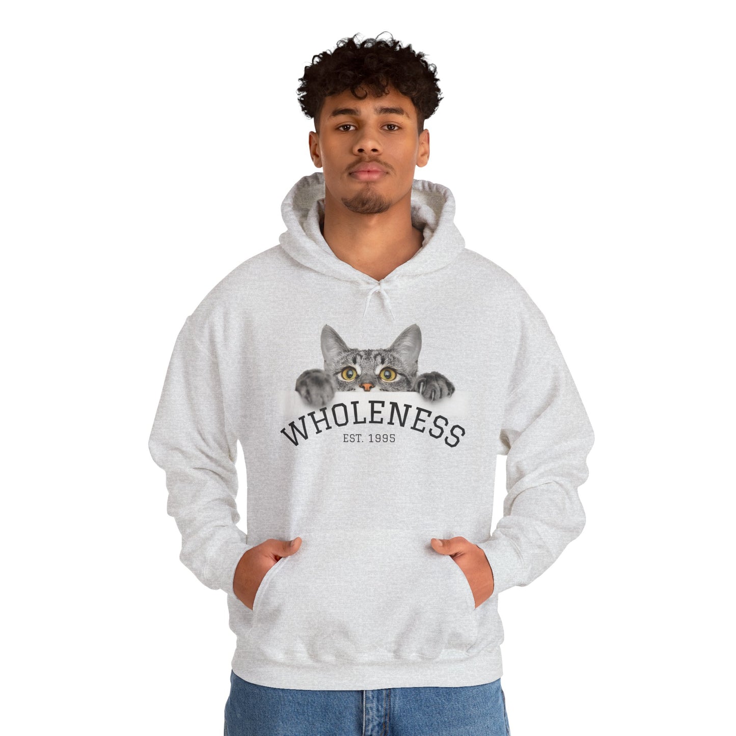Wholeness Cat Hoodie – Cozy Φούτερ για Cat Lovers | Δώρο Άνεσης & Θετικής Διάθεσης