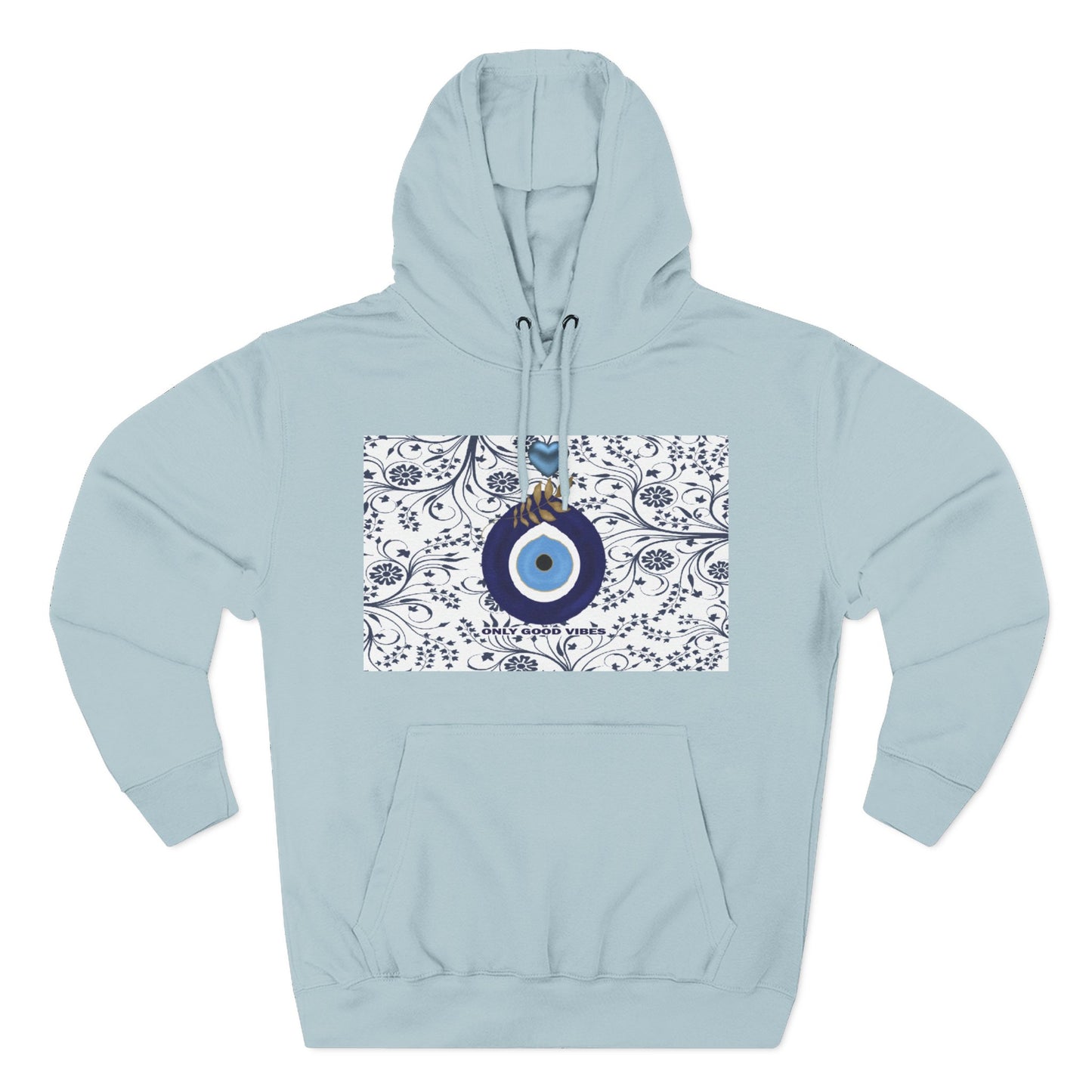 Boho Μάτι Hoodie “Only Positive Vibes” – Cozy Φούτερ Προστασίας | Gift Apparel