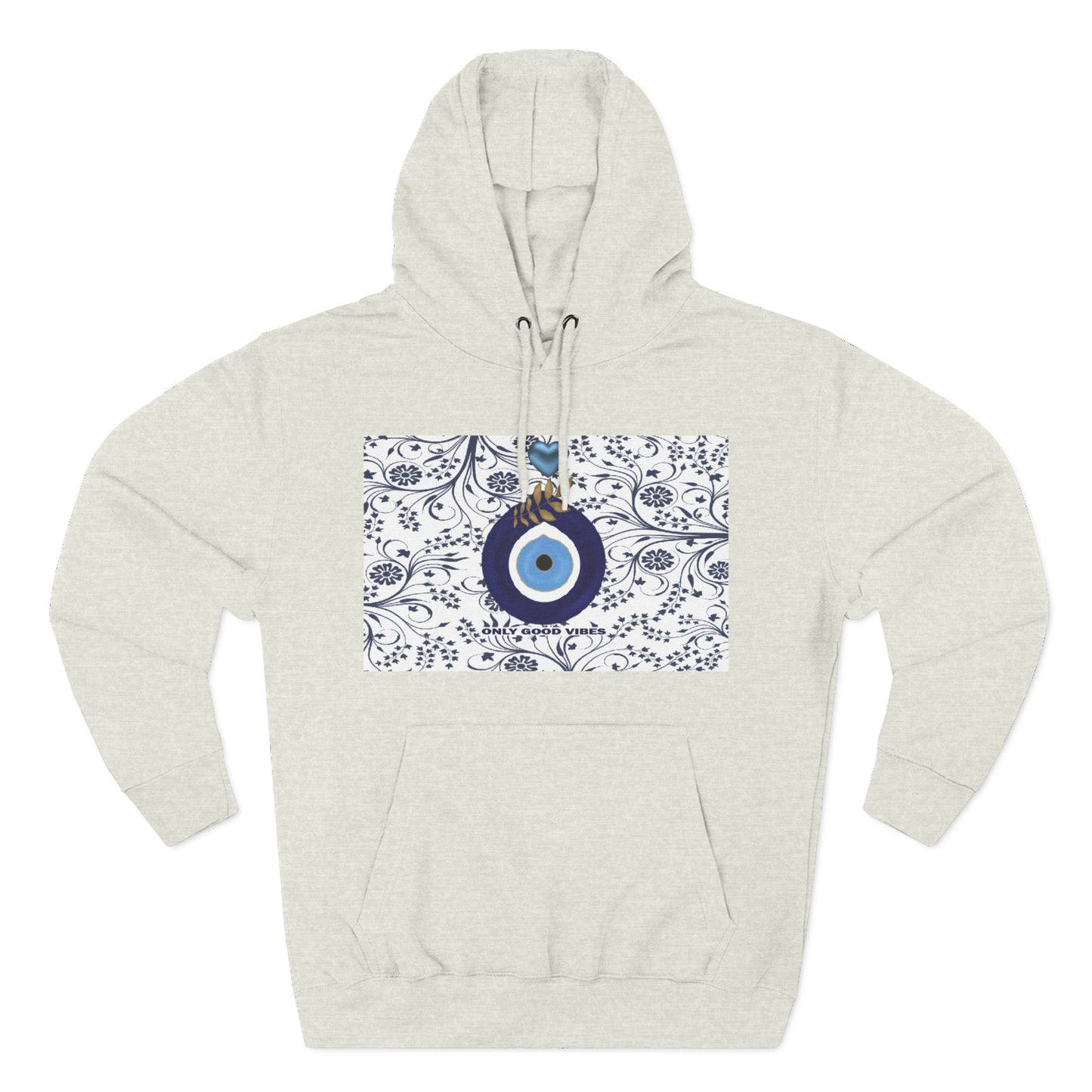 Boho Μάτι Hoodie “Only Positive Vibes” – Cozy Φούτερ Προστασίας | Gift Apparel