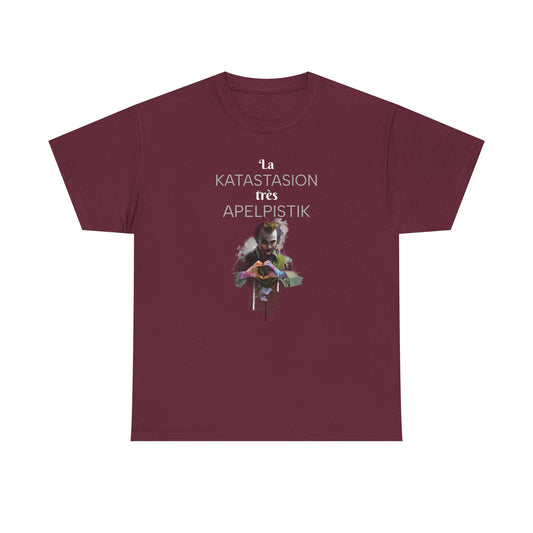 Joker “LA KATASTASION APLEPISTIK” – Unisex T-Shirt με Καλλιτεχνικό Μήνυμα | Statement Δώρο