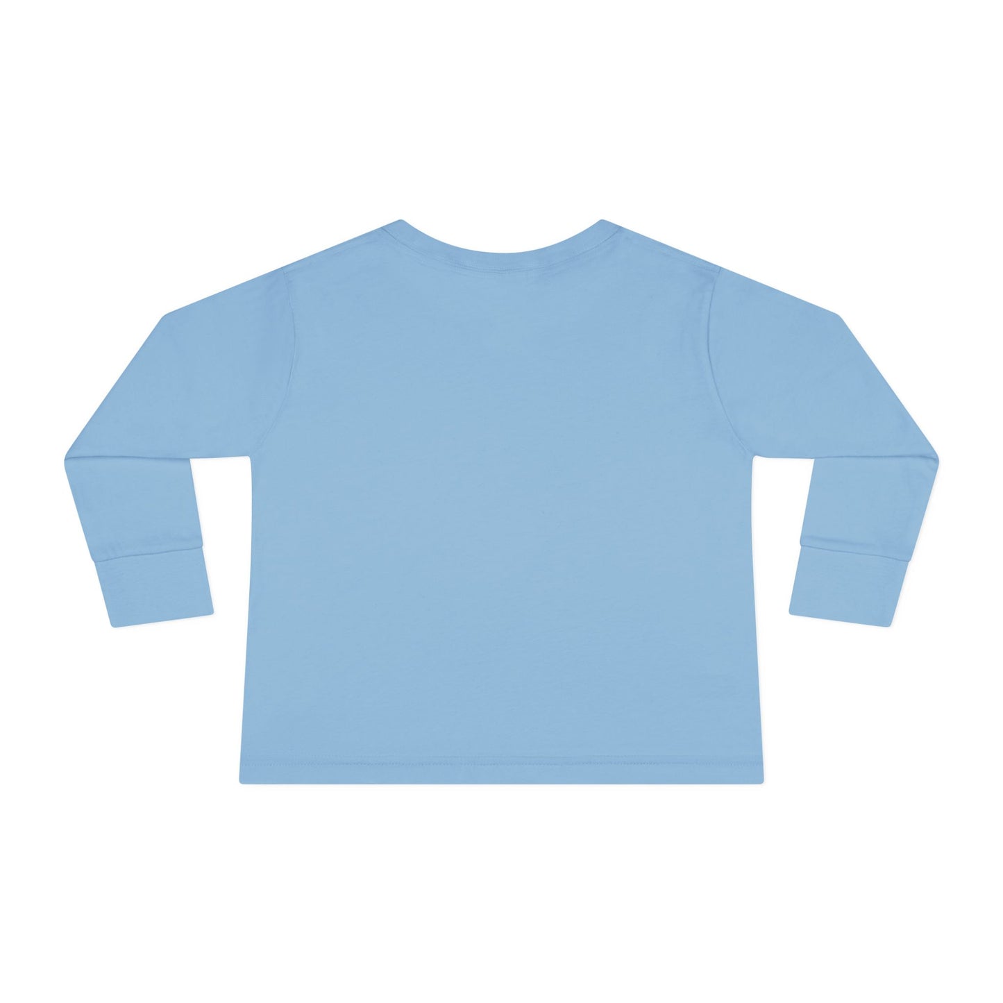 Toddler Long Sleeve Tee — Cute Crowned Lion King With Custom Name