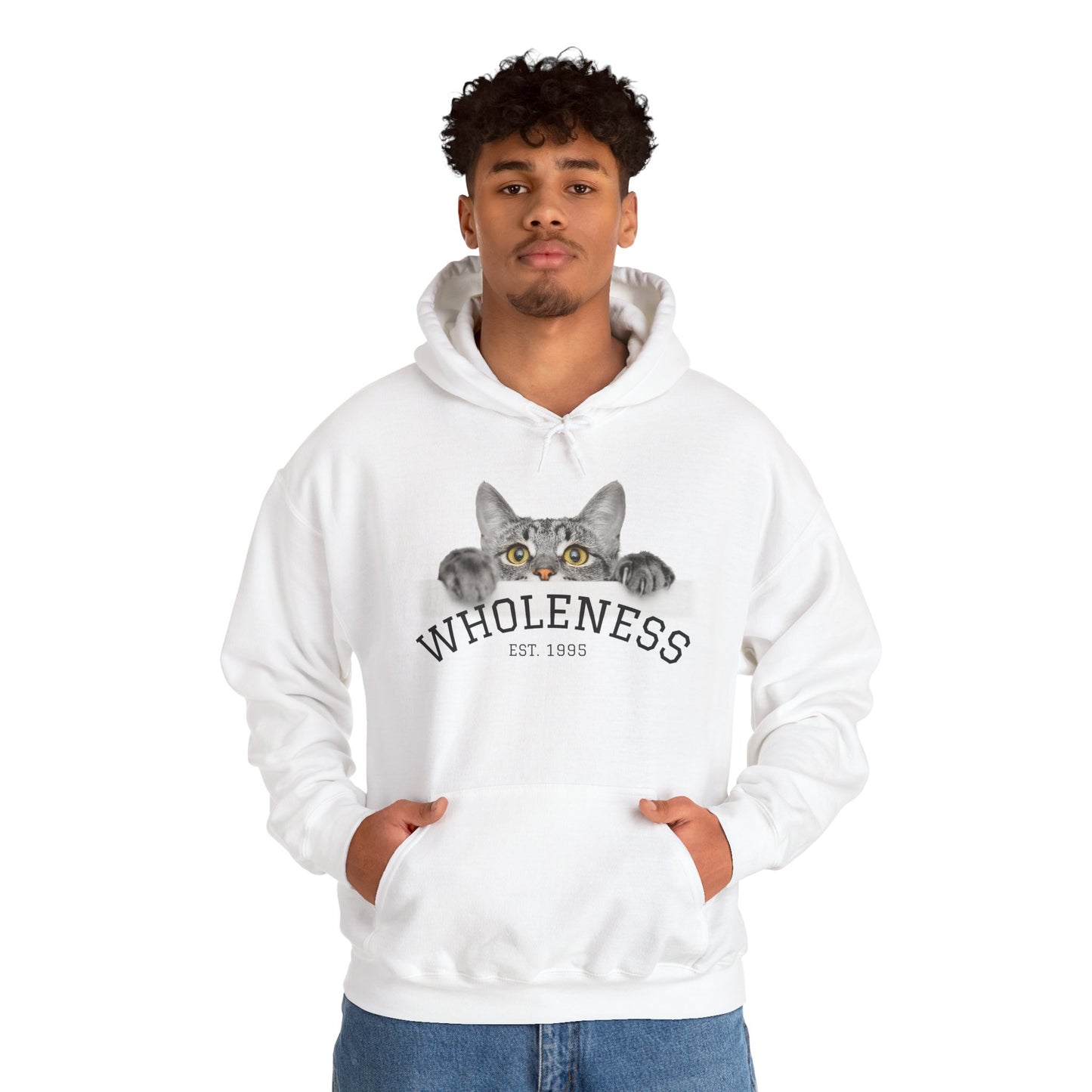 Wholeness Cat Hoodie – Cozy Φούτερ για Cat Lovers | Δώρο Άνεσης & Θετικής Διάθεσης