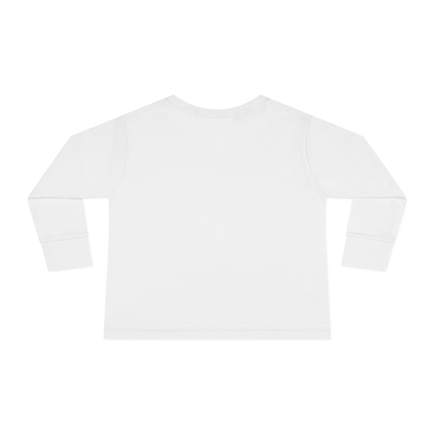 Toddler Long Sleeve Tee — Cute Crowned Lion King With Custom Name