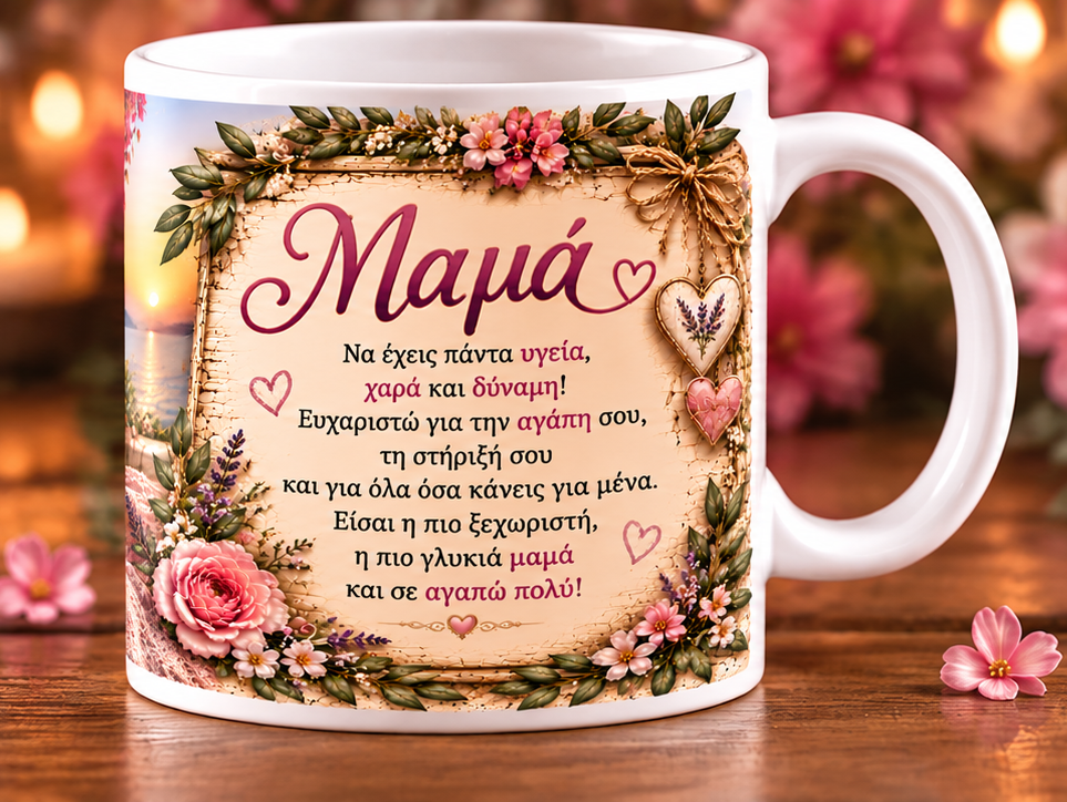 Κούπα για Μαμά 11oz – «Σε Ευχαριστώ για την Αγάπη σου» | GiftNest