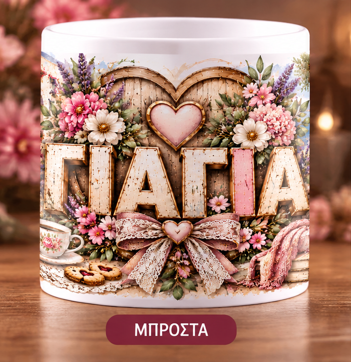 Κούπα για Γιαγιά 11oz – «ΓΙΑΓΙΑ» | Μοναδικό Δώρο Αγάπης | GiftNest