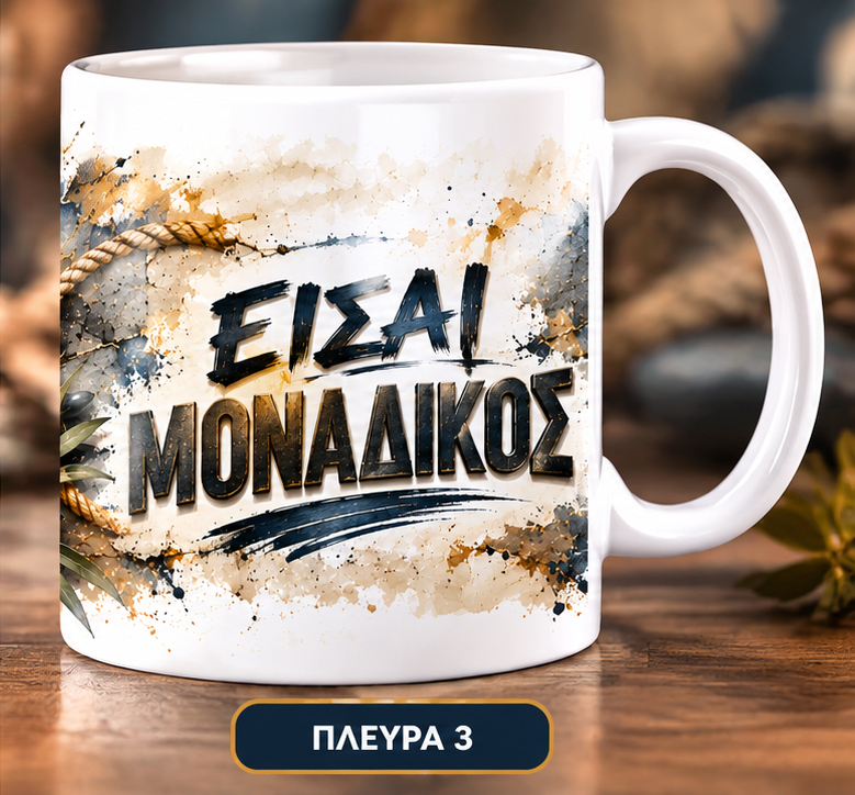 Ανδρική Κούπα 11oz «Είσαι Μοναδικός» | Μοναδικό Δώρο για Άντρα