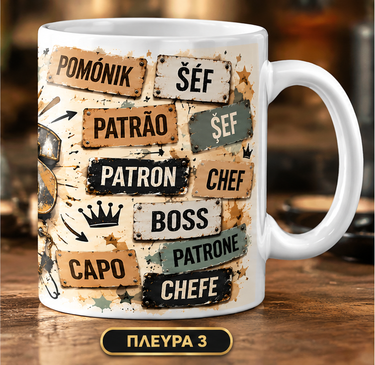 Κούπα για Αφεντικό “Βρείτε την Άκρη Μόνοι σας” – Αστείο Δώρο Boss | 11oz