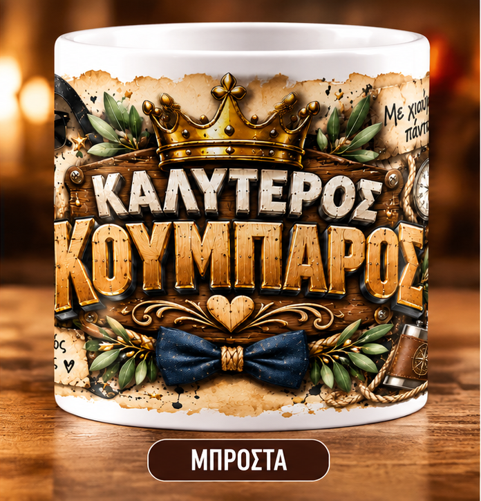 Κούπα “Καλύτερος Κουμπάρος” 11oz – Πρωτότυπο Δώρο για Κουμπάρο | GiftNest