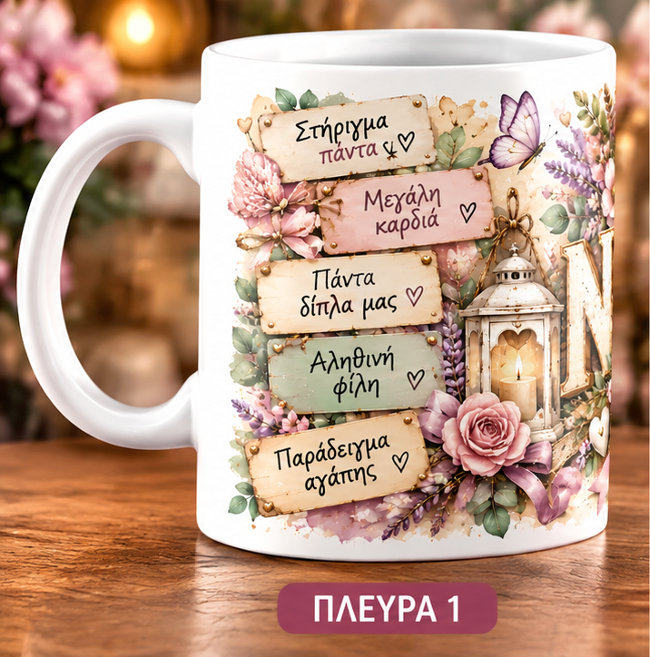 Κούπα για Νονά 11oz – «ΝΟΝΑ» με Όμορφα Μηνύματα Αγάπης | GiftNest