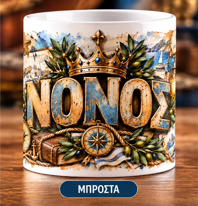 Κούπα για Νονό 11oz – «ΝΟΝΟΣ» | Μοναδικό Δώρο για Νονό | GiftNest