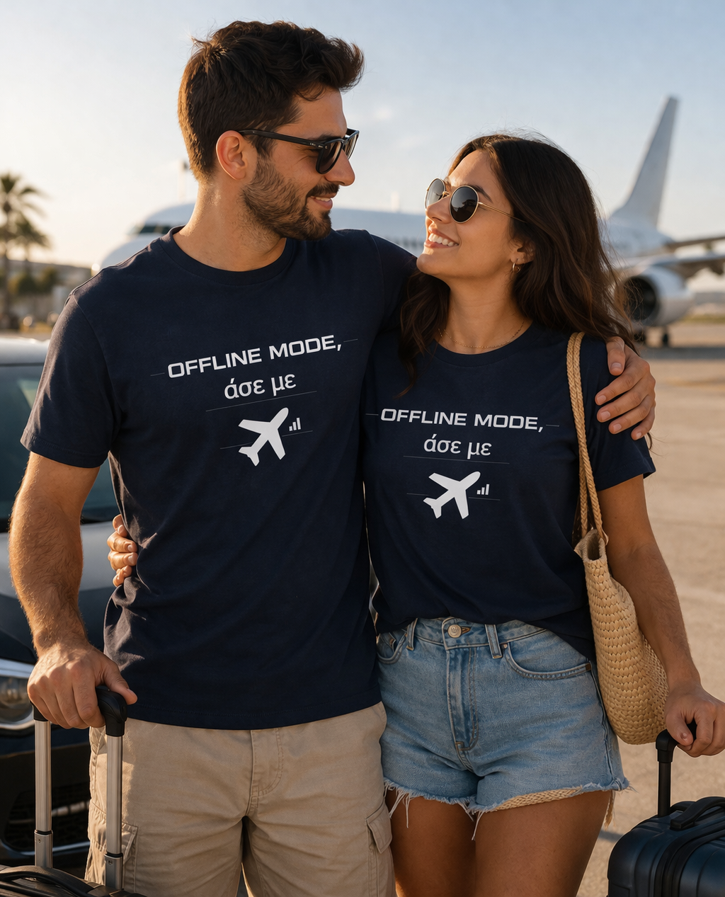 Unisex T-Shirt “Offline Mode – άσε με” – 100% Βαμβάκι | GiftNest