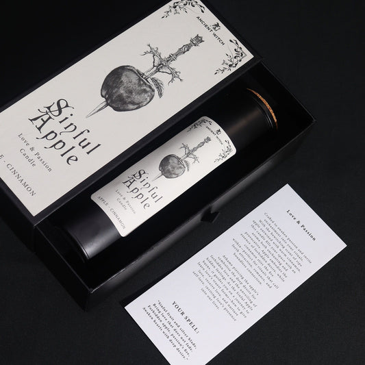 Ancient Witch Ritual Candle Sinful Apple | Κερί Αγάπης & Έλξης