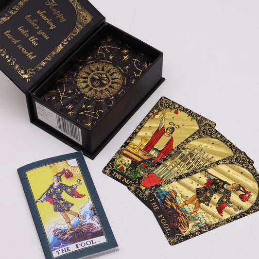 Gold Foil Tarot Let the Magic Begin | Πολυτελές Σετ Ταρώ Δώρου & Τελετουργίας