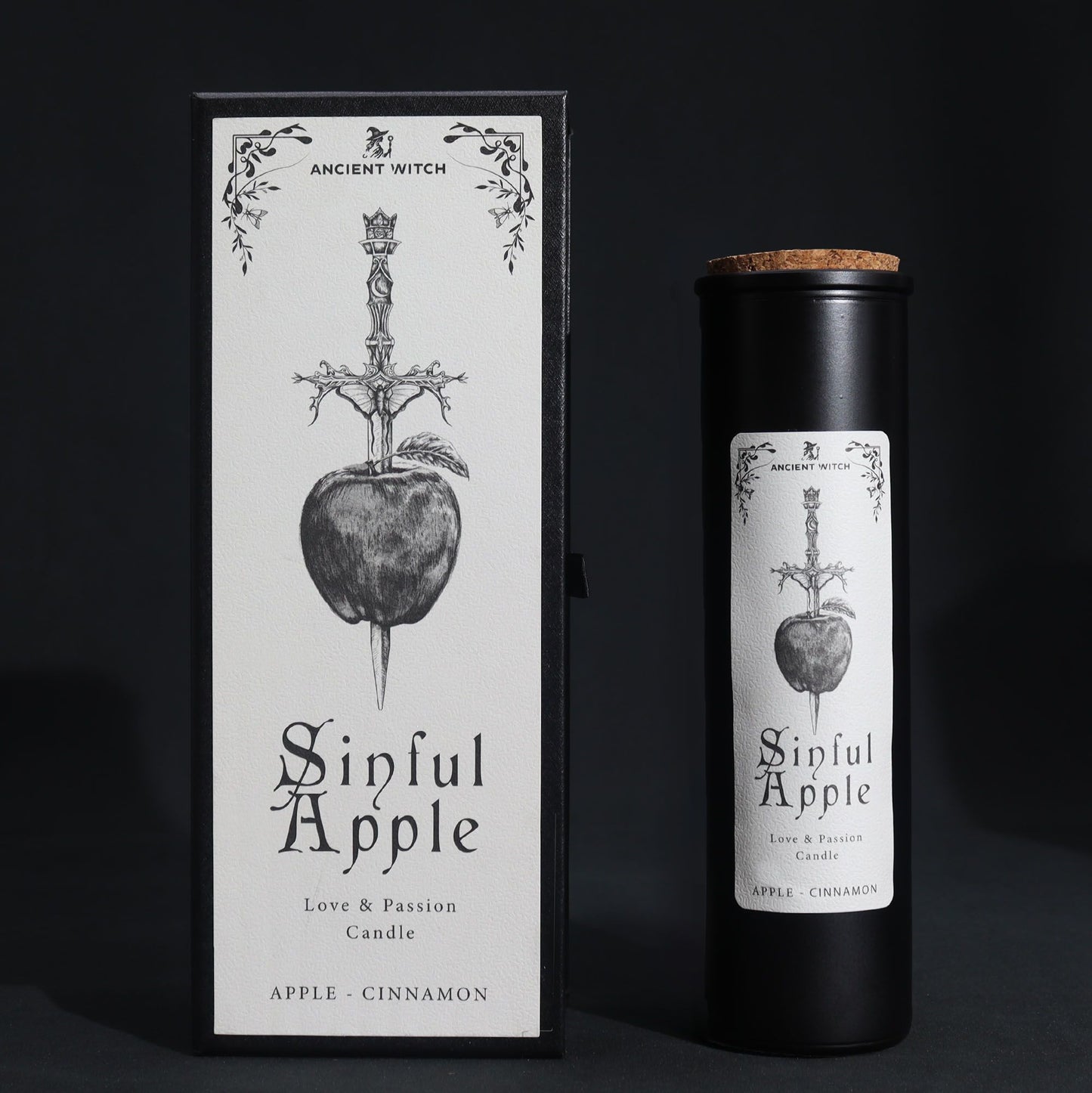 Ancient Witch Ritual Candle Sinful Apple | Κερί Αγάπης & Έλξης