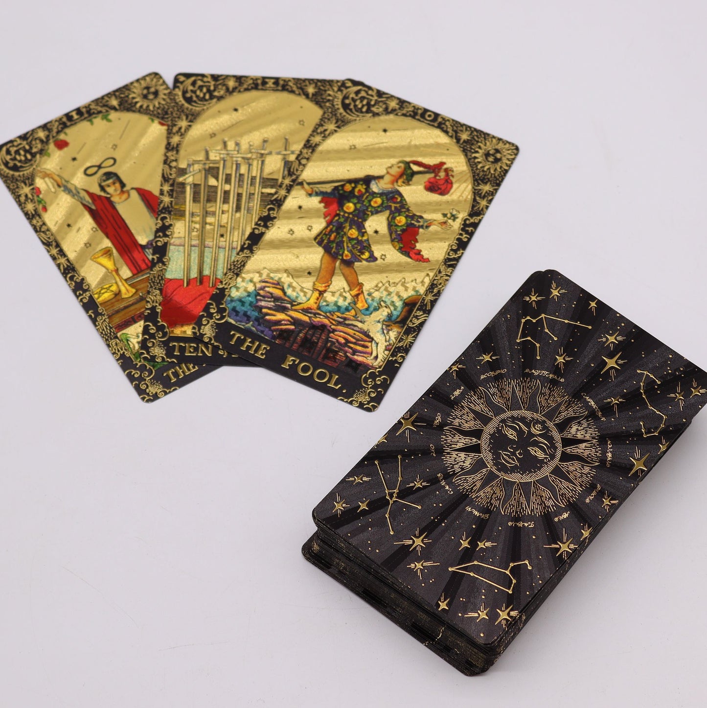 Gold Foil Tarot Let the Magic Begin | Πολυτελές Σετ Ταρώ Δώρου & Τελετουργίας