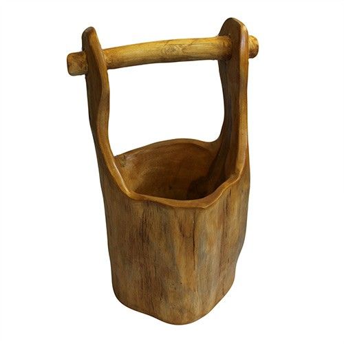 Μπολ Ξύλινο - Teak Root Well Buckets - 28cm