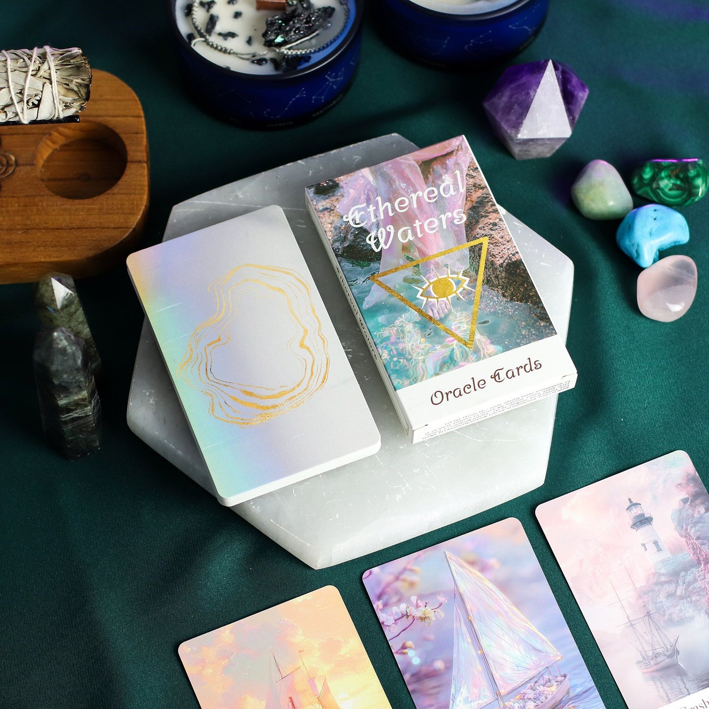Ethereal Waters Oracle Cards – Sirens & Moonlight | Oracle Νερού & Διαίσθησης