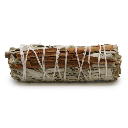 Smudge Stick White Sage & Cinnamon 10cm – Καθαρισμός & Προστασία | Smudging