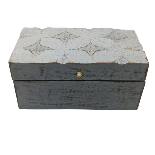 Vintage Deco - Πολυχρηστικό Κουτί - 22x12x10εκ. - Γκρι Αστέρι