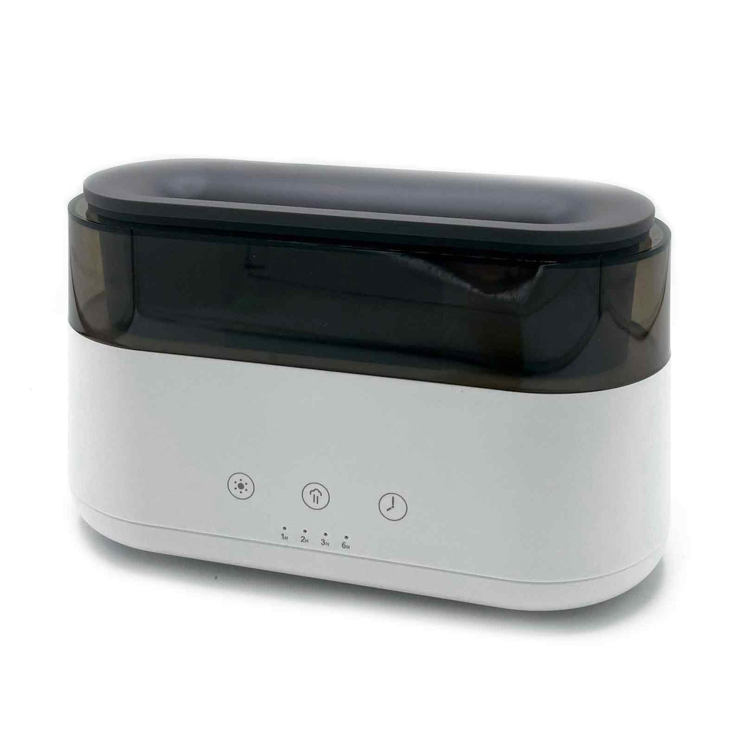 Μοντέρνος Διαχύτης Αρώματος - Ρολόι LED - USB-C - Εφέ Φλόγας