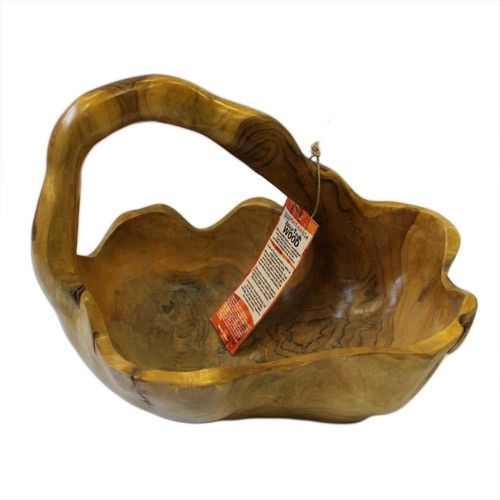 Μπόλ Ξύλινα - Teak Root -  30cm