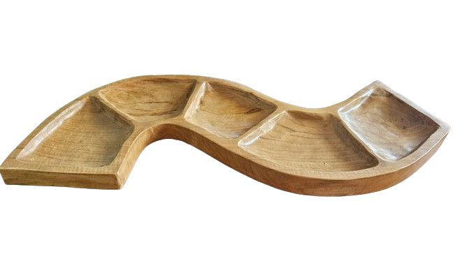 Μπολ Ξύλινο - Teak Root Snake - 55cm