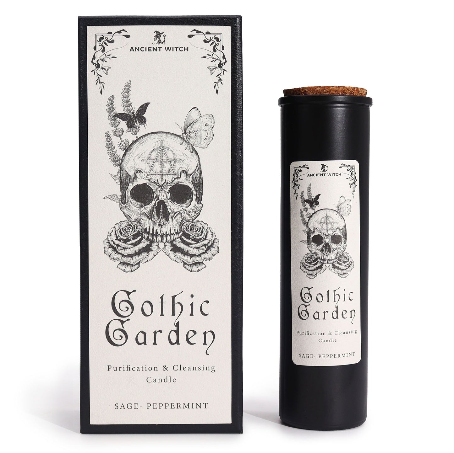 Ancient Witch Ritual Candle Gothic Garden | Κερί Καθαρισμού & Εξαγνισμού