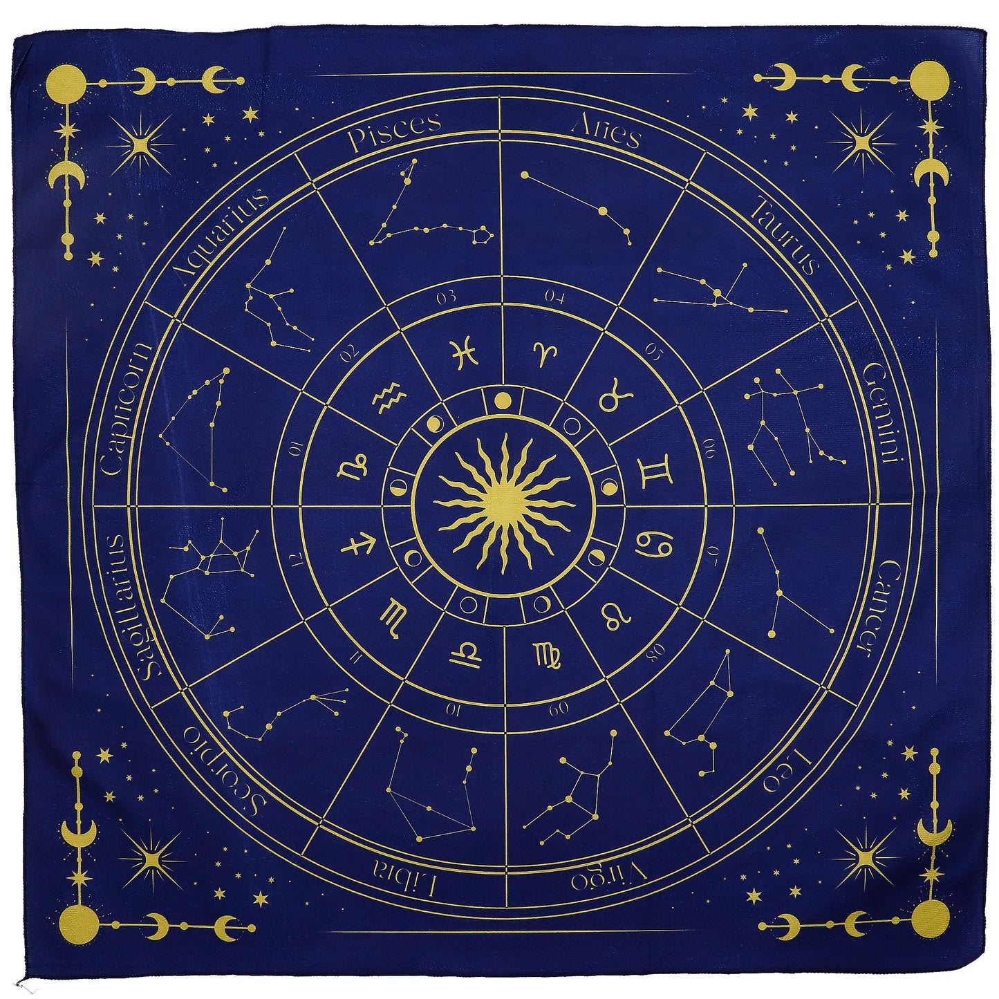 Tarot Reading Cloth Zodiac | Πανί Ταρώ Ζωδιακός Κύκλος 75×75