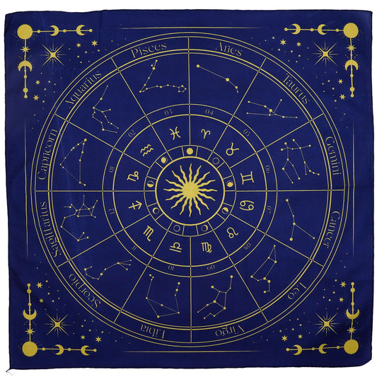 Tarot Reading Cloth Zodiac | Πανί Ταρώ Ζωδιακός Κύκλος 75×75