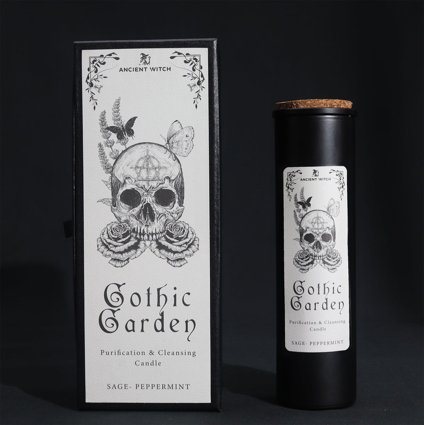 Ancient Witch Ritual Candle Gothic Garden | Κερί Καθαρισμού & Εξαγνισμού