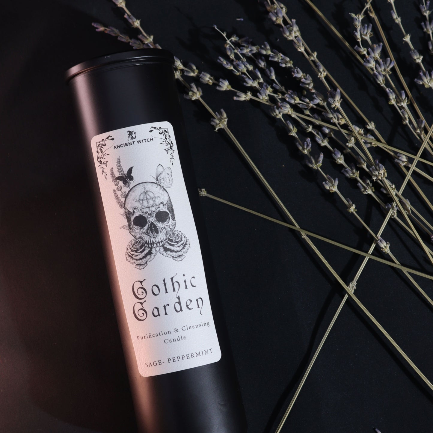 Ancient Witch Ritual Candle Gothic Garden | Κερί Καθαρισμού & Εξαγνισμού