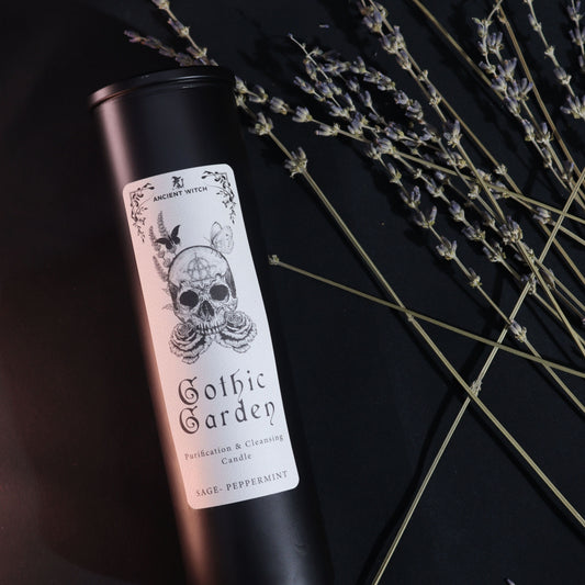 Ancient Witch Ritual Candle Gothic Garden | Κερί Καθαρισμού & Εξαγνισμού