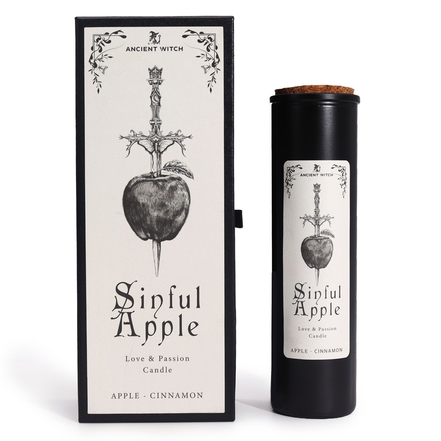 Ancient Witch Ritual Candle Sinful Apple | Κερί Αγάπης & Έλξης
