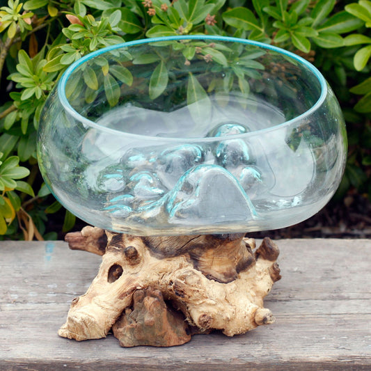 Μπόλ Molten Glass on Wood - Open