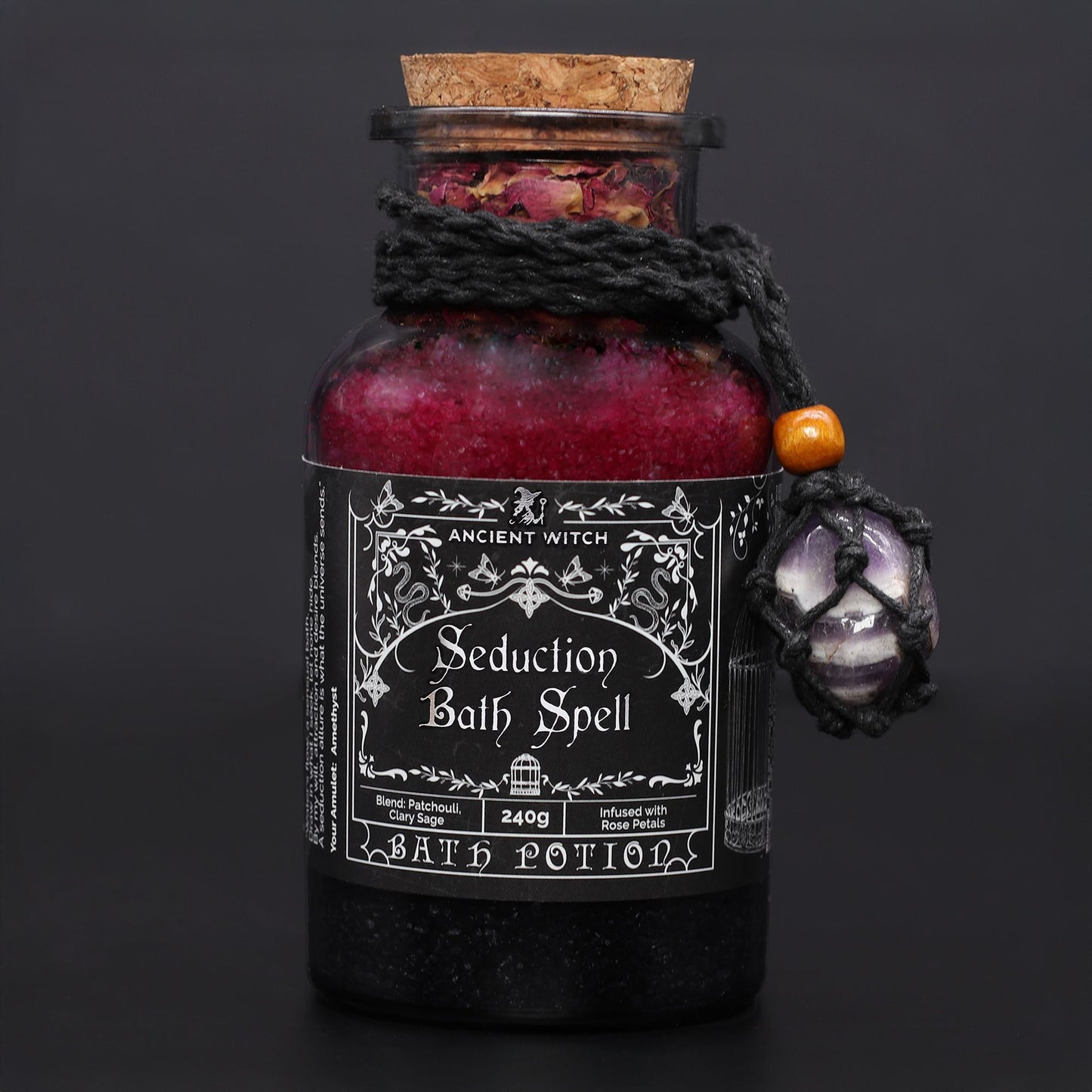 Ancient Witch Bath Spell Potion Seduction | Άλατα Μπάνιου με Αμέθυστο