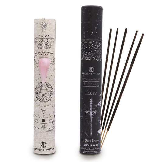 Ancient Witch Spell Incense Love | Θυμίαμα Αγάπης με Ροζ Χαλαζία