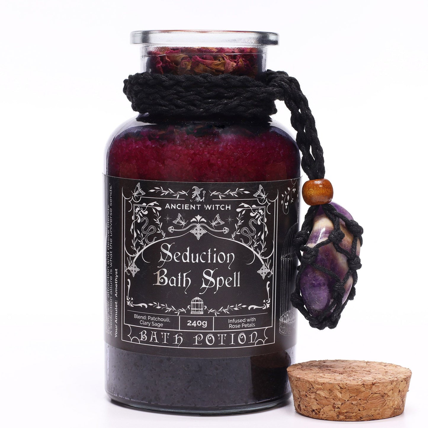 Ancient Witch Bath Spell Potion Seduction | Άλατα Μπάνιου με Αμέθυστο