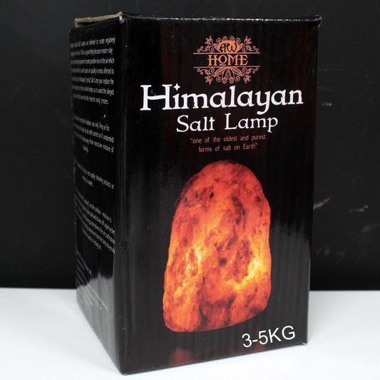 Quality Natural Himalayan Salt Lamp - & Base apx 3-5kg