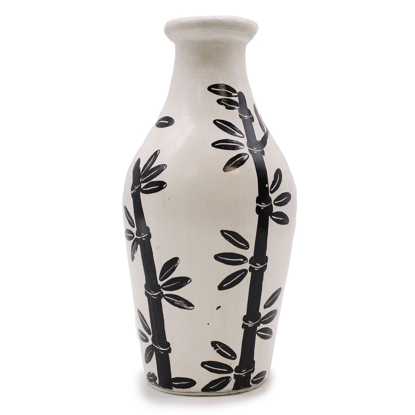 Βάζο Τερακότας - Bamboo Motif Shaped - Natural