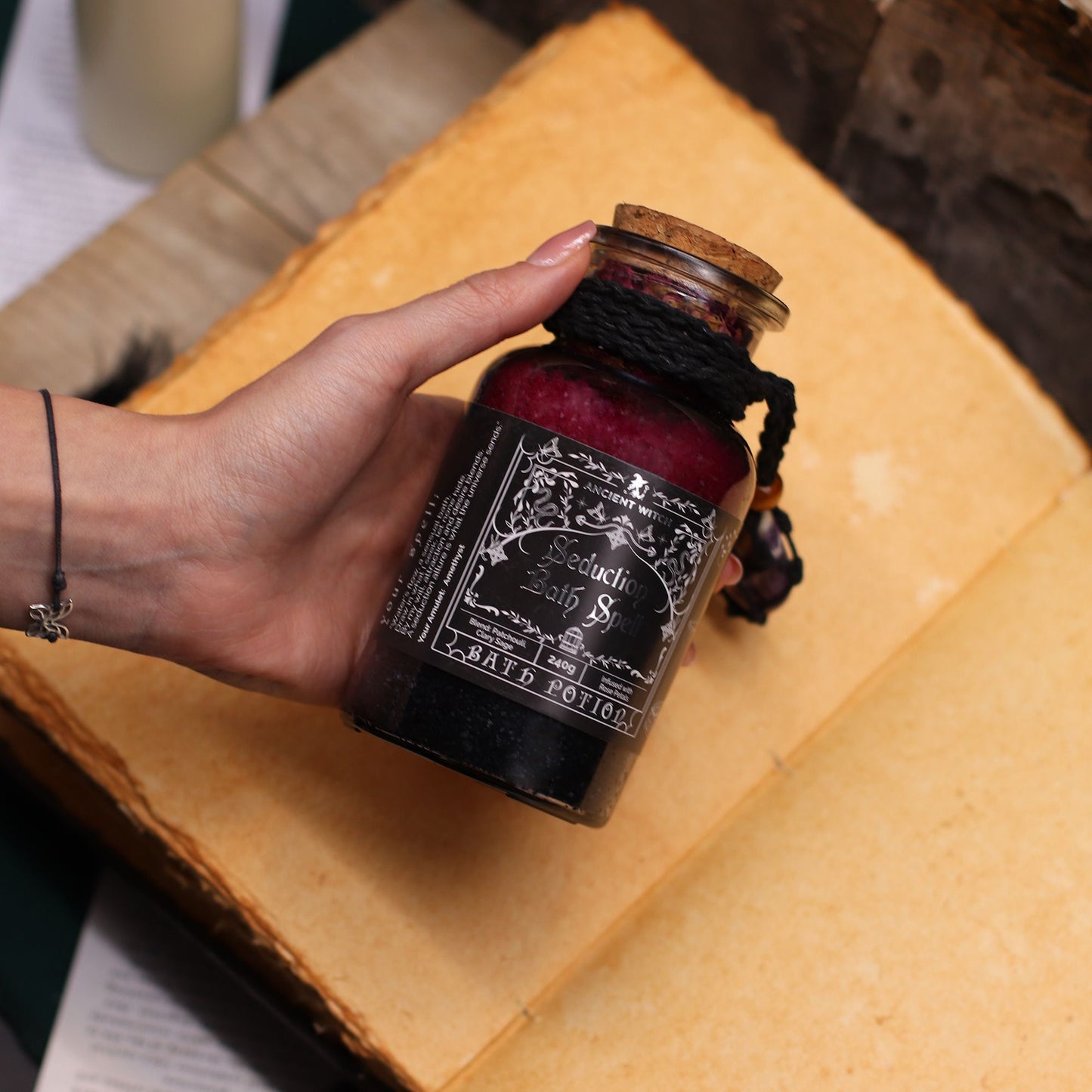 Ancient Witch Bath Spell Potion Seduction | Άλατα Μπάνιου με Αμέθυστο