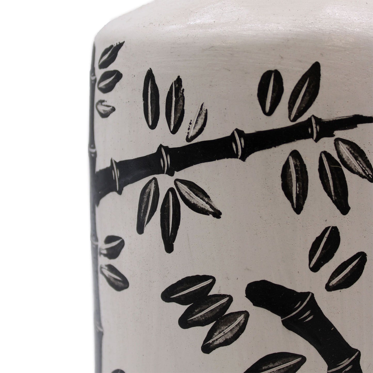 Βάζο Τερακότας - Bamboo Motif Straight Vase - Natural