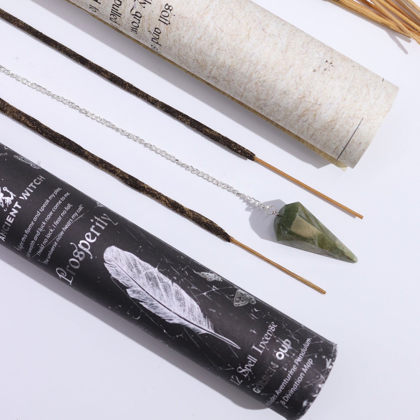Ancient Witch Spell Incense Prosperity | Θυμίαμα Αφθονίας με Αβεντουρίνη