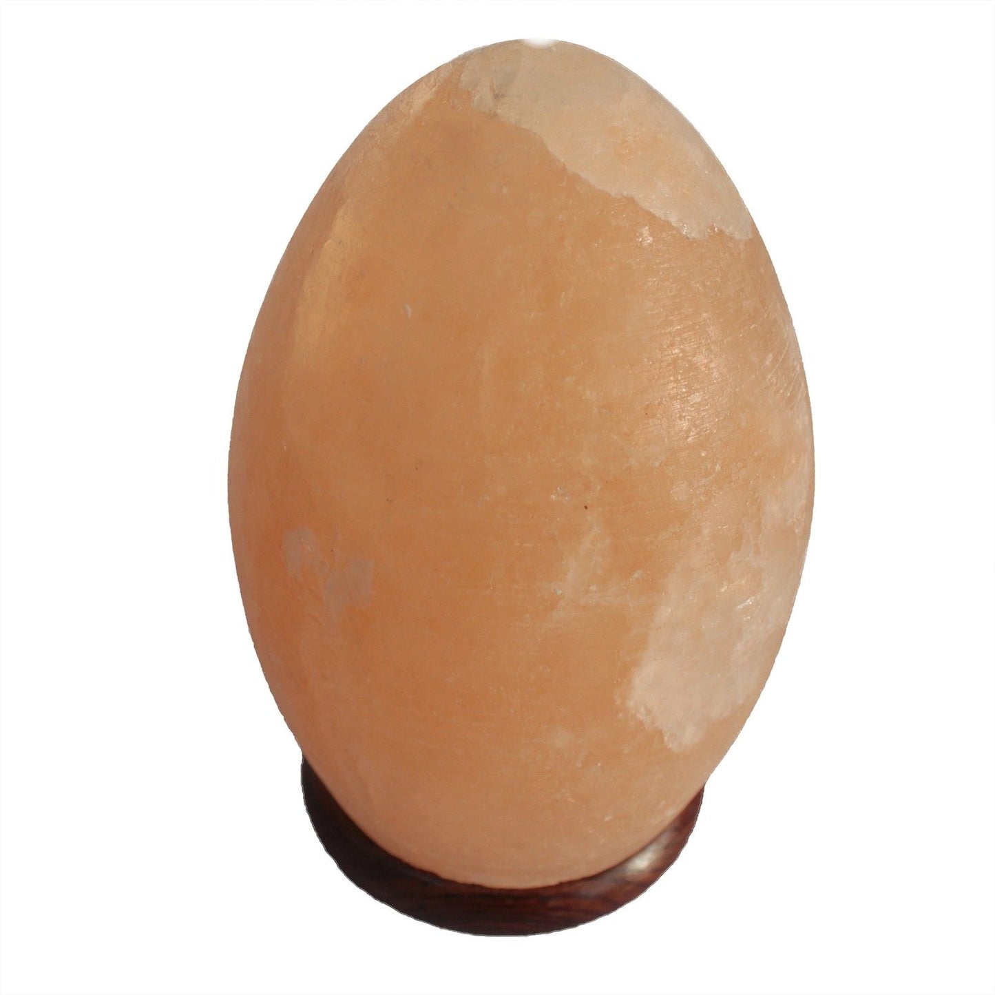 Himalayan Salt Lamp Egg - Wooden Base